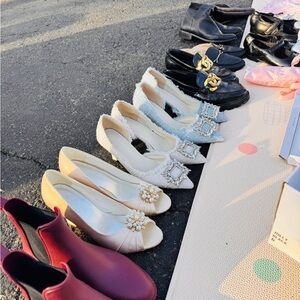 Elegant White and Cream Women's Shoes